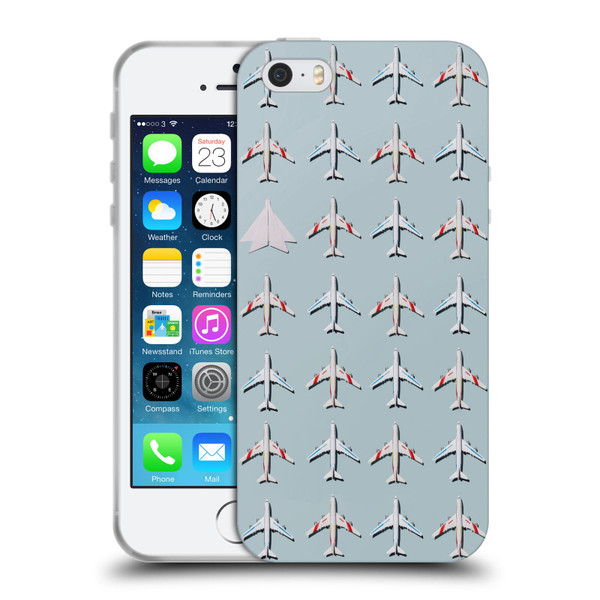 Pepino De Mar Patterns 2 Airplane Soft Gel Case for Apple iPhone 5 / 5s / iPhone SE 2016