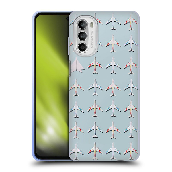 Pepino De Mar Patterns 2 Airplane Soft Gel Case for Motorola Moto G52