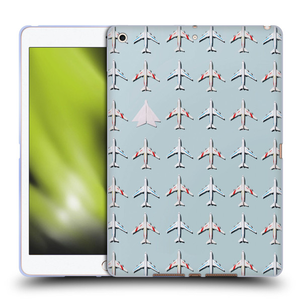 Pepino De Mar Patterns 2 Airplane Soft Gel Case for Apple iPad 10.2 2019/2020/2021