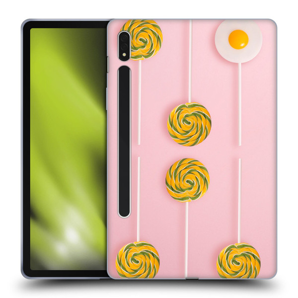 Pepino De Mar Patterns 2 Lollipop Soft Gel Case for Samsung Galaxy Tab S8
