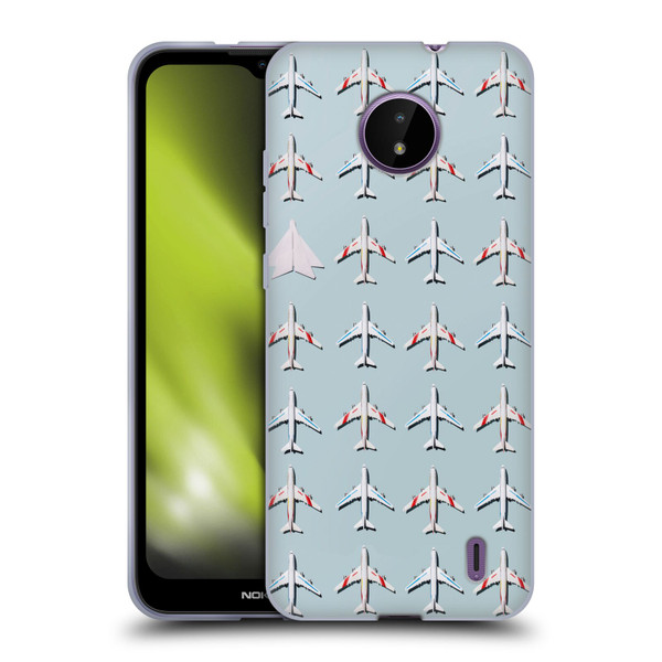 Pepino De Mar Patterns 2 Airplane Soft Gel Case for Nokia C10 / C20