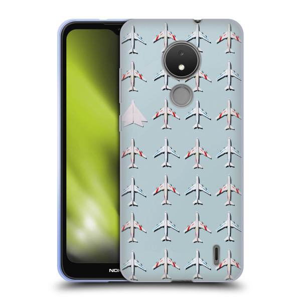 Pepino De Mar Patterns 2 Airplane Soft Gel Case for Nokia C21