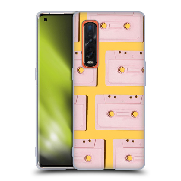 Pepino De Mar Patterns 2 Cassette Tape Soft Gel Case for OPPO Find X2 Pro 5G