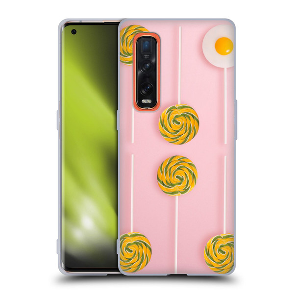 Pepino De Mar Patterns 2 Lollipop Soft Gel Case for OPPO Find X2 Pro 5G