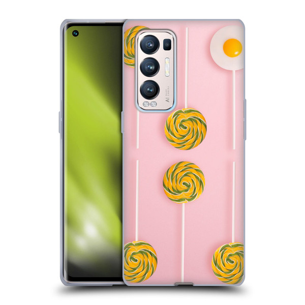 Pepino De Mar Patterns 2 Lollipop Soft Gel Case for OPPO Find X3 Neo / Reno5 Pro+ 5G