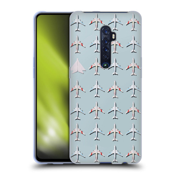 Pepino De Mar Patterns 2 Airplane Soft Gel Case for OPPO Reno 2