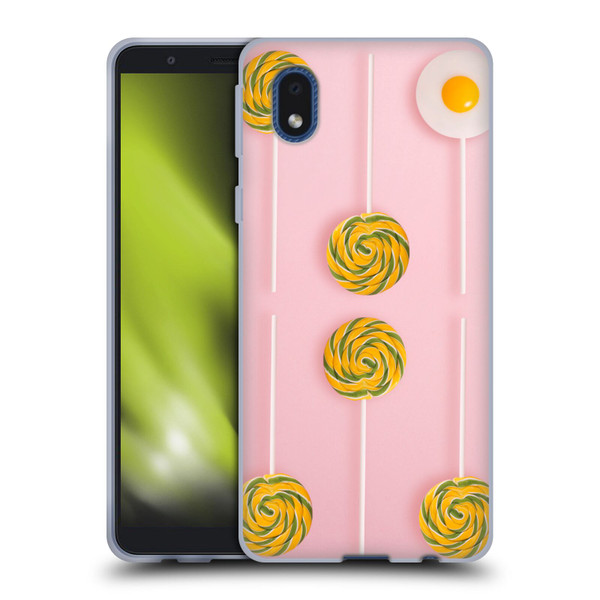 Pepino De Mar Patterns 2 Lollipop Soft Gel Case for Samsung Galaxy A01 Core (2020)