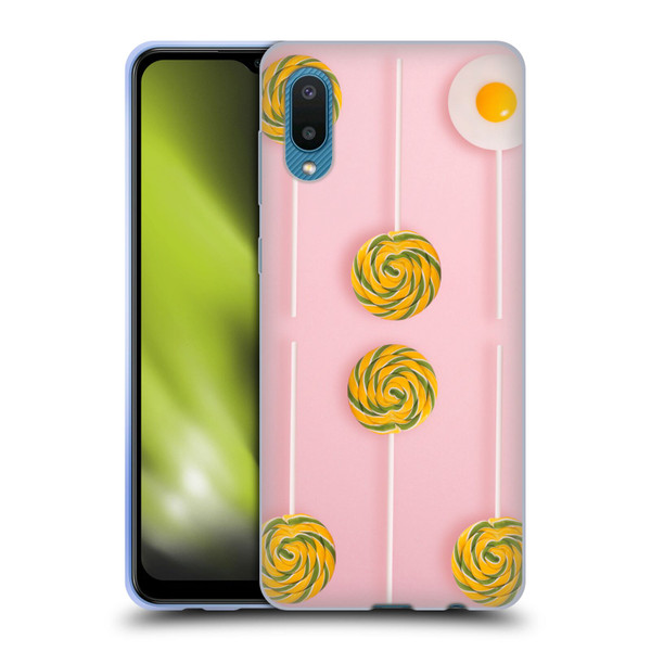 Pepino De Mar Patterns 2 Lollipop Soft Gel Case for Samsung Galaxy A02/M02 (2021)