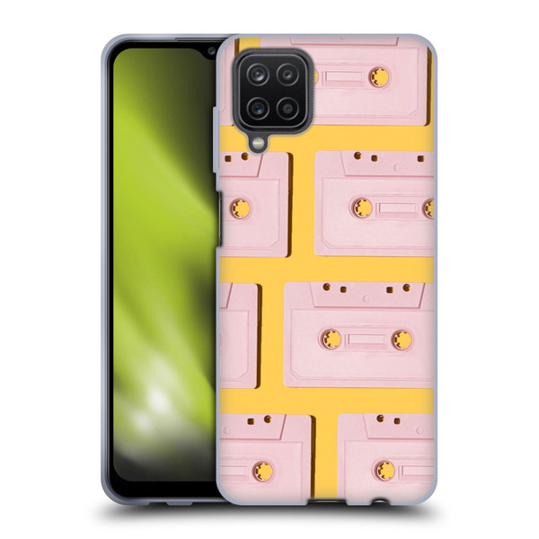 Pepino De Mar Patterns 2 Cassette Tape Soft Gel Case for Samsung Galaxy A12 (2020)