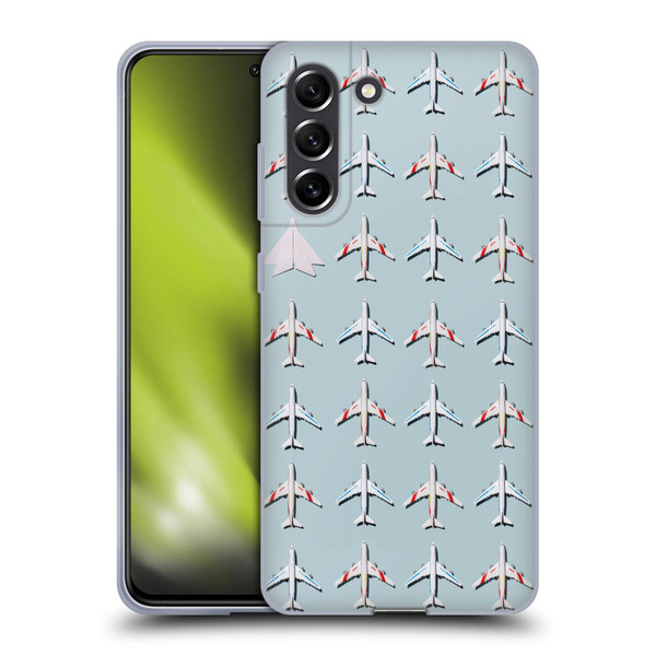 Pepino De Mar Patterns 2 Airplane Soft Gel Case for Samsung Galaxy S21 FE 5G
