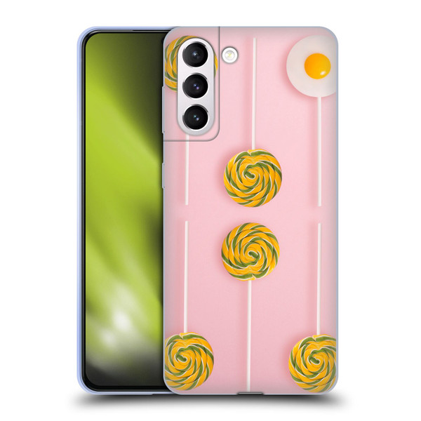 Pepino De Mar Patterns 2 Lollipop Soft Gel Case for Samsung Galaxy S21+ 5G