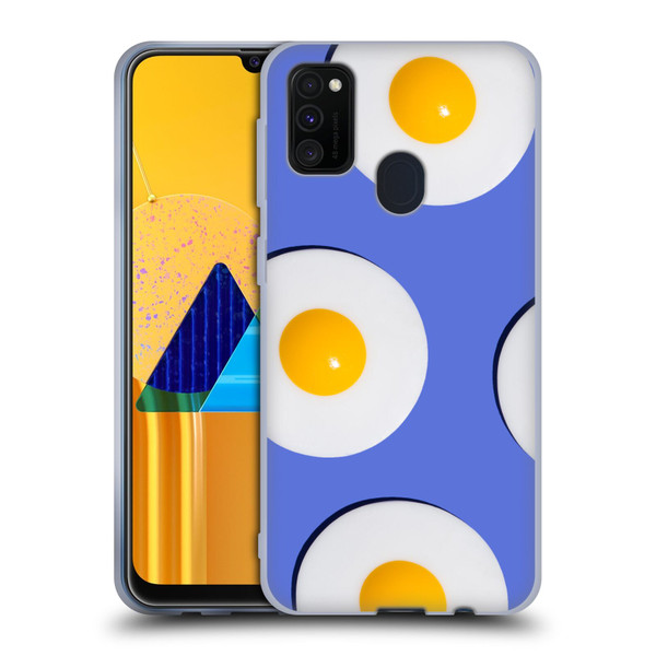 Pepino De Mar Patterns 2 Egg Soft Gel Case for Samsung Galaxy M30s (2019)/M21 (2020)