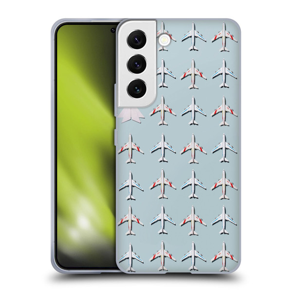 Pepino De Mar Patterns 2 Airplane Soft Gel Case for Samsung Galaxy S22 5G