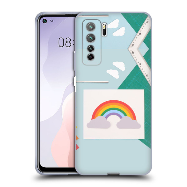 Pepino De Mar Rainbow Art Soft Gel Case for Huawei Nova 7 SE/P40 Lite 5G