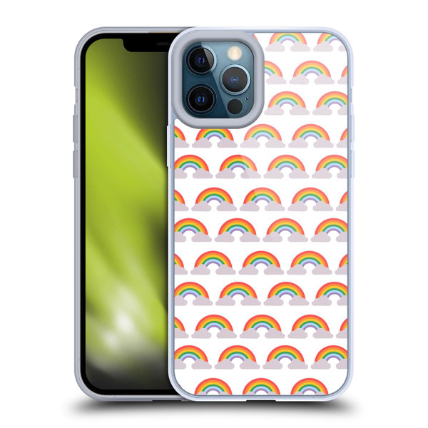 Pepino De Mar Rainbow Pattern Soft Gel Case for Apple iPhone 12 Pro Max