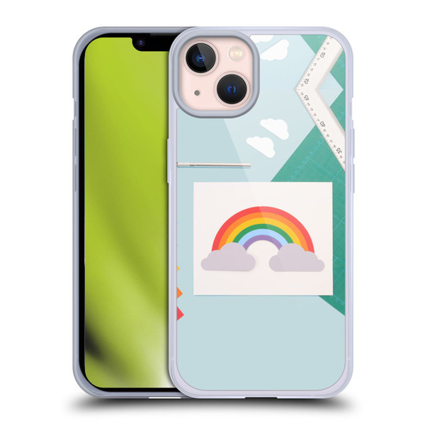 Pepino De Mar Rainbow Art Soft Gel Case for Apple iPhone 13