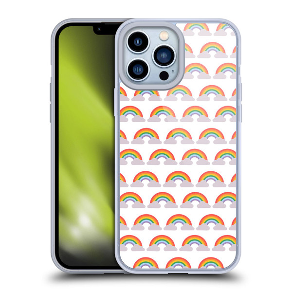 Pepino De Mar Rainbow Pattern Soft Gel Case for Apple iPhone 13 Pro Max