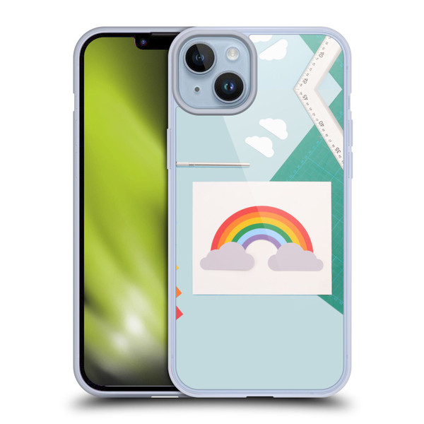 Pepino De Mar Rainbow Art Soft Gel Case for Apple iPhone 14 Plus
