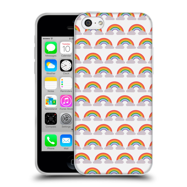 Pepino De Mar Rainbow Pattern Soft Gel Case for Apple iPhone 5c