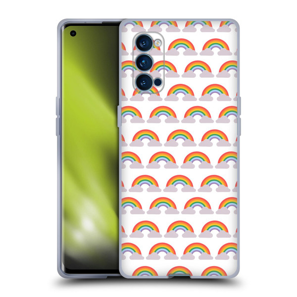 Pepino De Mar Rainbow Pattern Soft Gel Case for OPPO Reno 4 Pro 5G