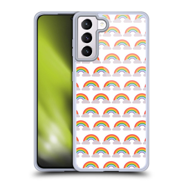 Pepino De Mar Rainbow Pattern Soft Gel Case for Samsung Galaxy S21+ 5G