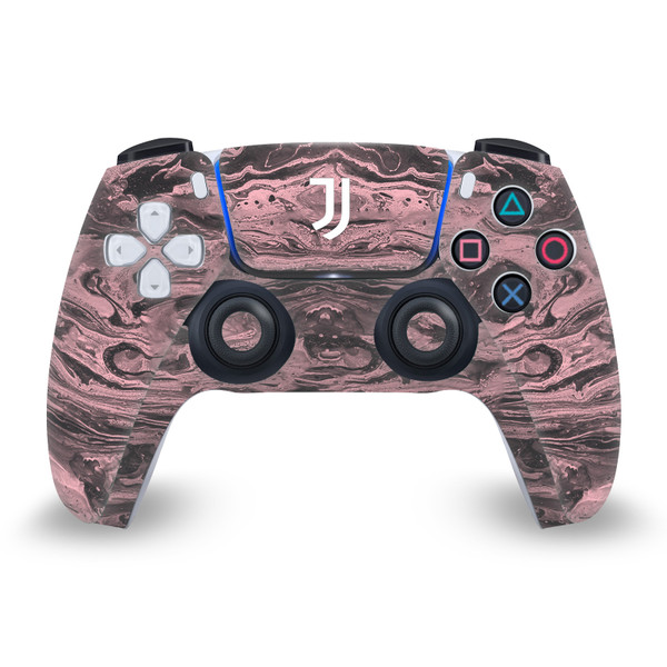 Juventus Football Club Art Black & Pink Marble Vinyl Sticker Skin Decal Cover for Sony PS5 Sony DualSense Controller