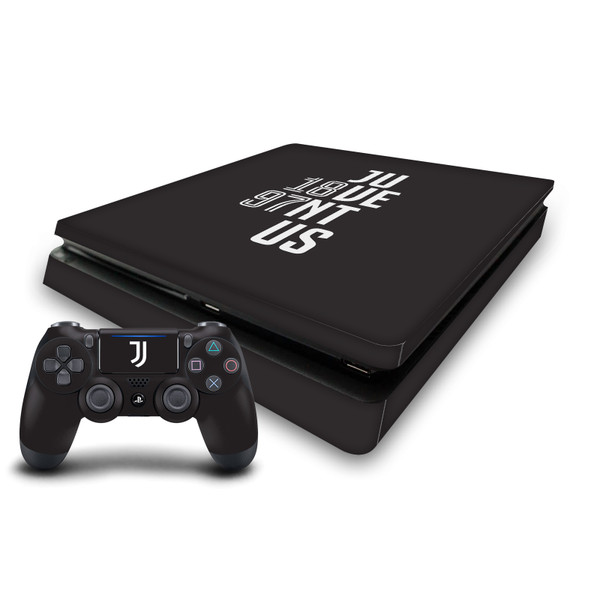 Juventus Football Club Art Typography Vinyl Sticker Skin Decal Cover for Sony PS4 Slim Console & Controller