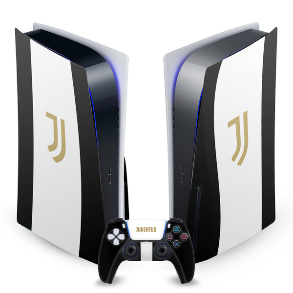 Juventus Football Club Art Black Stripes Vinyl Sticker Skin Decal Cover for Sony PS5 Disc Edition Bundle