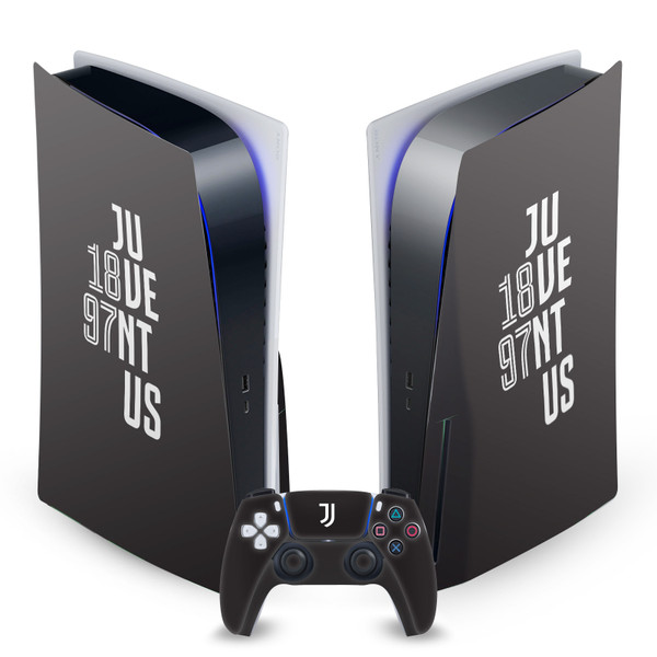 Juventus Football Club Art Typography Vinyl Sticker Skin Decal Cover for Sony PS5 Disc Edition Bundle
