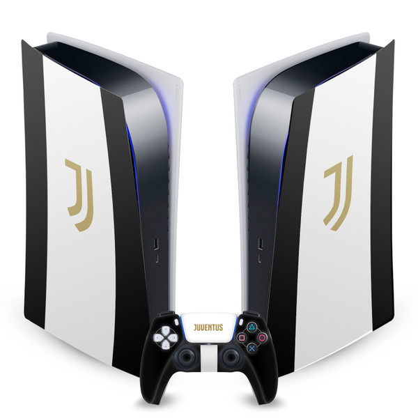 Juventus Football Club Art Black Stripes Vinyl Sticker Skin Decal Cover for Sony PS5 Digital Edition Bundle
