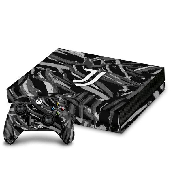 Juventus Football Club Art Abstract Brush Vinyl Sticker Skin Decal Cover for Microsoft Xbox One X Bundle