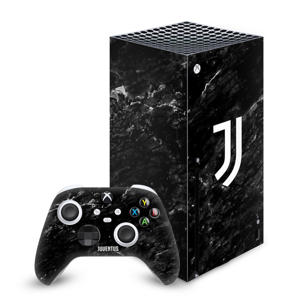 Juventus Football Club Art Black Marble Vinyl Sticker Skin Decal Cover for Microsoft Series X Console & Controller