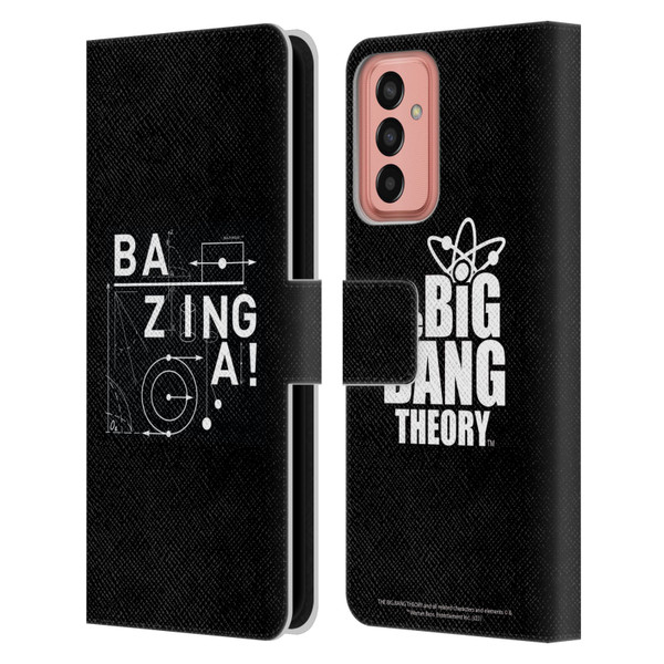 The Big Bang Theory Bazinga Physics Leather Book Wallet Case Cover For Samsung Galaxy M13 (2022)