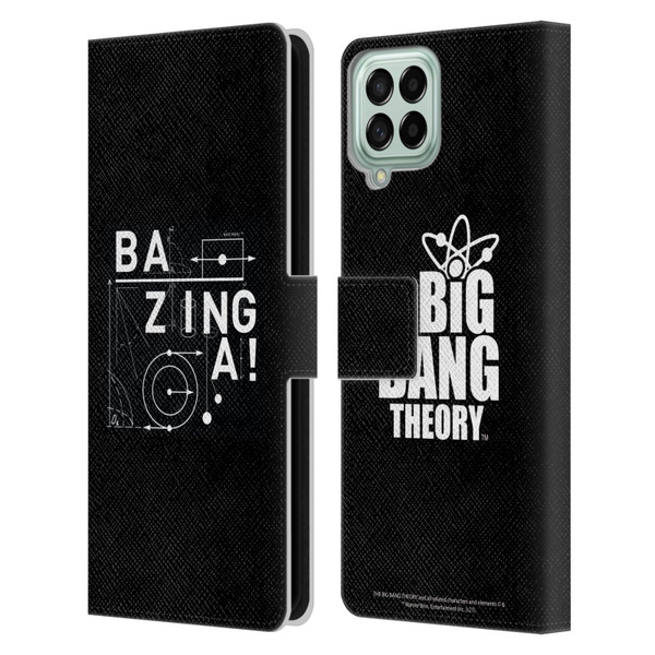 The Big Bang Theory Bazinga Physics Leather Book Wallet Case Cover For Samsung Galaxy M33 (2022)
