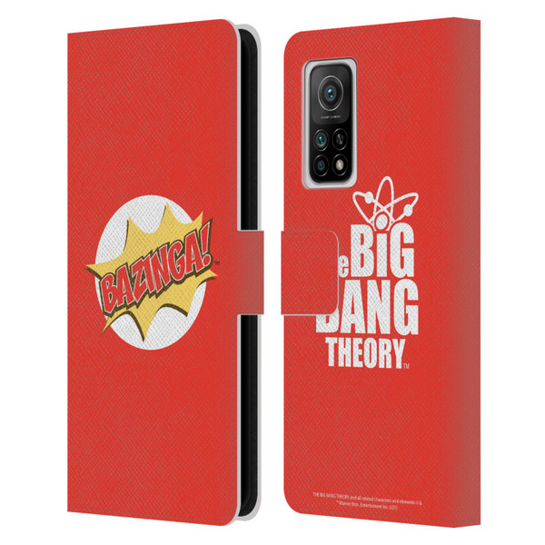 The Big Bang Theory Bazinga Pop Art Leather Book Wallet Case Cover For Xiaomi Mi 10T 5G