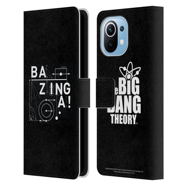 The Big Bang Theory Bazinga Physics Leather Book Wallet Case Cover For Xiaomi Mi 11