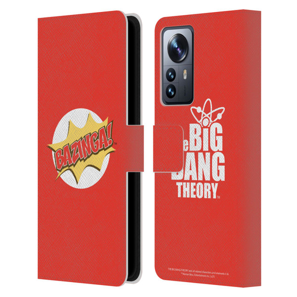 The Big Bang Theory Bazinga Pop Art Leather Book Wallet Case Cover For Xiaomi 12 Pro
