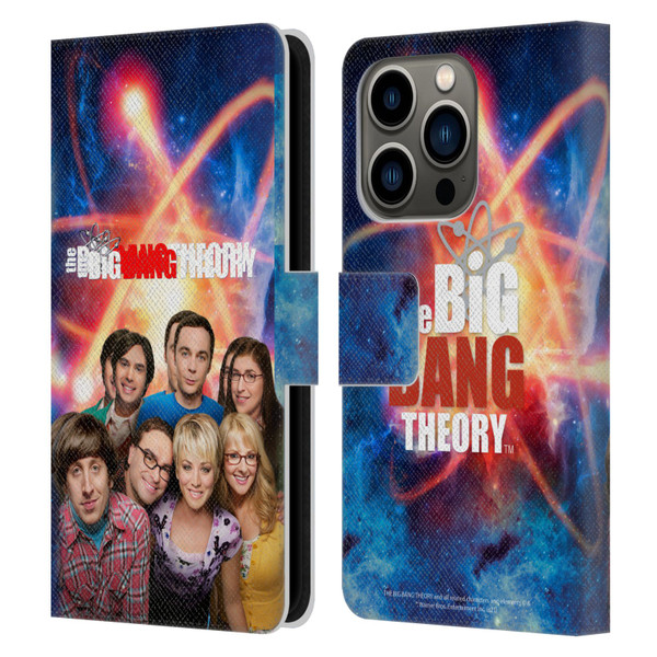 The Big Bang Theory Key Art Season 8 Leather Book Wallet Case Cover For Apple iPhone 14 Pro