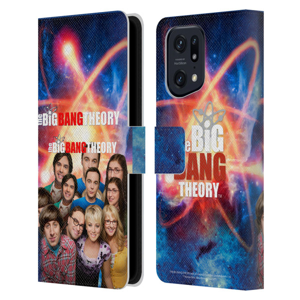 The Big Bang Theory Key Art Season 8 Leather Book Wallet Case Cover For OPPO Find X5 Pro
