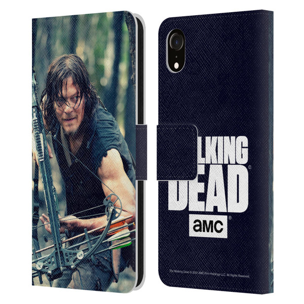 AMC The Walking Dead Daryl Dixon Lurk Leather Book Wallet Case Cover For Apple iPhone XR