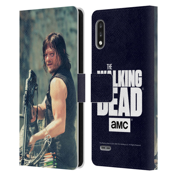 AMC The Walking Dead Daryl Dixon Archer Leather Book Wallet Case Cover For LG K22