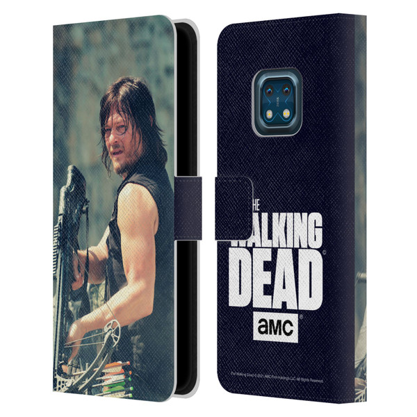 AMC The Walking Dead Daryl Dixon Archer Leather Book Wallet Case Cover For Nokia XR20