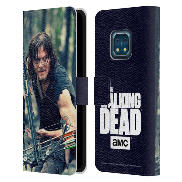 AMC The Walking Dead Daryl Dixon Lurk Leather Book Wallet Case Cover For Nokia XR20