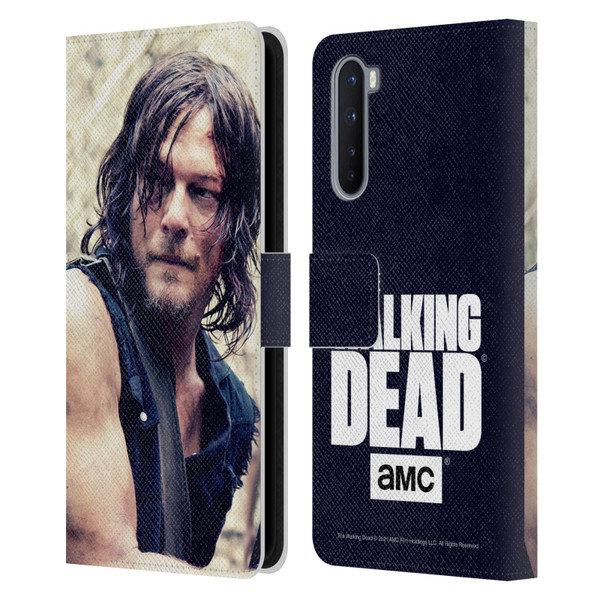 AMC The Walking Dead Daryl Dixon Half Body Leather Book Wallet Case Cover For OnePlus Nord 5G