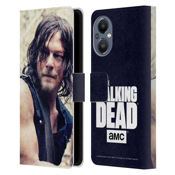 AMC The Walking Dead Daryl Dixon Half Body Leather Book Wallet Case Cover For OnePlus Nord N20 5G
