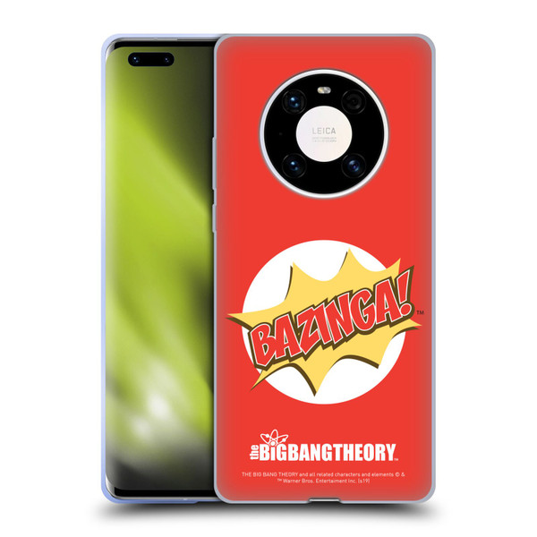 The Big Bang Theory Bazinga Pop Art Soft Gel Case for Huawei Mate 40 Pro 5G
