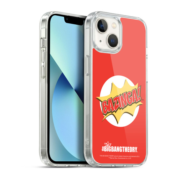 The Big Bang Theory Bazinga Pop Art Soft Gel Case for Apple iPhone 13