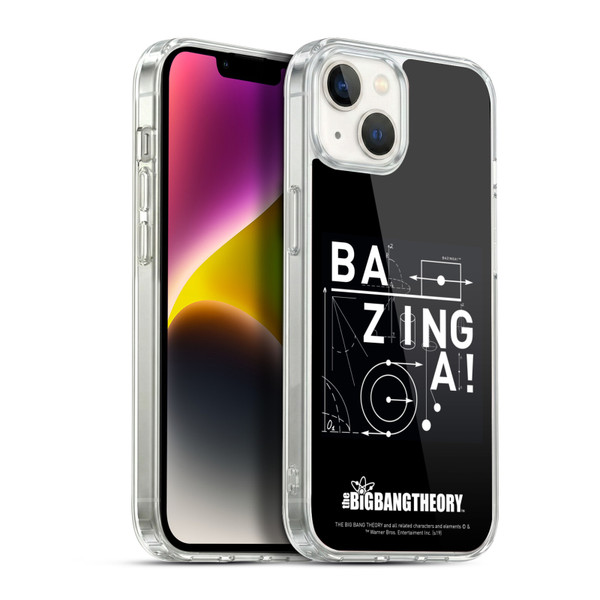The Big Bang Theory Bazinga Physics Soft Gel Case for Apple iPhone 14 Plus & MagSafe