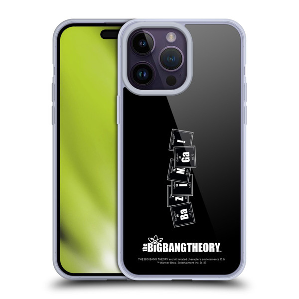 The Big Bang Theory Bazinga Elements Soft Gel Case for Apple iPhone 14 Pro Max
