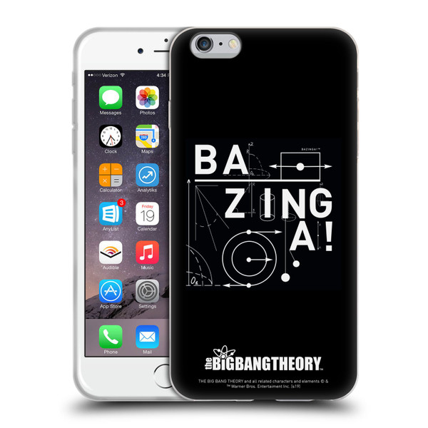 The Big Bang Theory Bazinga Physics Soft Gel Case for Apple iPhone 6 Plus / iPhone 6s Plus